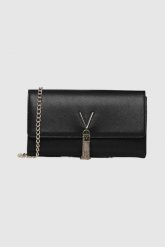 VALENTINO Czarna kopertówka Divina Pochette. Czarne torebki do ręki damskie Valentino by Mario Valentino, bez wzorów, duże, bez dodatków. W wyprzedaży za 178.99 zł.