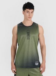 4F Tank top do koszykówki oversize szybkoschnący męski - multikolor XXL. Koszulki sportowe męskie 4F, l, w ażurowe wzory, z dzianiny, bez ramiączek, do koszykówki. W wyprzedaży za 99.99 zł.