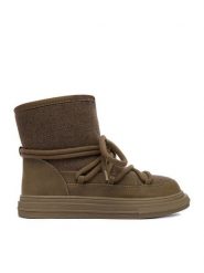 DeeZee Śniegowce DZ-AW08 Khaki. Brązowe śniegowce damskie DeeZee, z materiału, bez zapięcia. Za 229.99 zł.