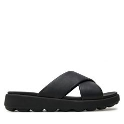Klapki Geox. Czarne klapki męskie Geox, bez wzorów, bez zapięcia. Za 339.99 zł.