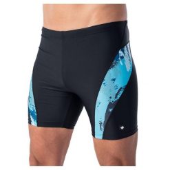Męskie Spodenki Kąpielowe Fiero Sea Print. Czarne kąpielówki męskie AQUAWAVE, bez wzorów, sportowe. Za 103.99 zł.
