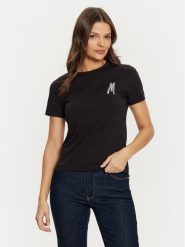 Marciano Guess T-Shirt 4BGI15 6008A Czarny Regular Fit. Czarne t-shirty damskie Marciano Guess, xxs, z aplikacjami, z bawełny, bez kołnierzyka, bez ramiączek. Za 139.99 zł.