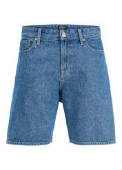 JJ REBEL Szorty jeansowe, mid waist. Niebieskie jeansy męskie bonprix, z jeansu, klasyczne. Za 44.99 zł.