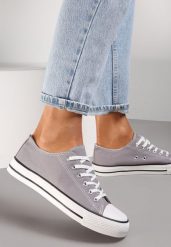 Szare Trampki Focused. Szare trampki i tenisówki damskie Renee, bez wzorów, bez zapięcia. Za 44.99 zł.