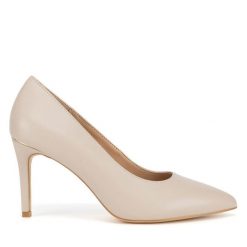 Szpilki Lasocki. Brązowe szpilki damskie Lasocki, bez wzorów, bez obcasa, na szpilce, bez zapięcia. Za 249.99 zł.