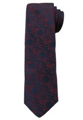 Męski Krawat w Oryginalny Wzór- PAISLEY - 6 cm - Angelo di Monti, Granatowo-Różowy. Czerwone krawaty i muchy Angelo di Monti, bez wzorów. Za 45.00 zł.