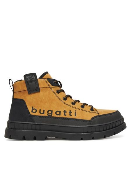 Bugatti Trapery 325-AGA52-5050 Żółty. Żółte buty zimowe męskie Bugatti, bez wzorów, ze skóry, bez obcasa, bez zapięcia. Za 319.99 zł.