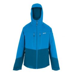 Męska Kurtka Ocieplana Highton Stretch Padded Jacket. Niebieskie kurtki męskie Regatta, m, bez wzorów, z puchu, sportowe, bez kaptura. Za 188.99 zł.