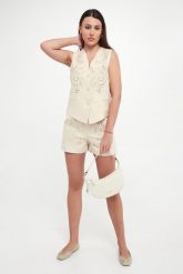 Szorty damskie lniane TWINSET. Szorty damskie Twinset Milano, bez wzorów. Za 959.00 zł.