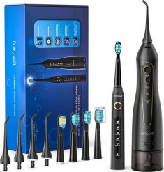 Szczoteczka FairyWill Szczoteczka soniczna FW-507 Black + Irygator FW-5020E. Czarne szczoteczki soniczne FairyWill. Za 141.60 zł.