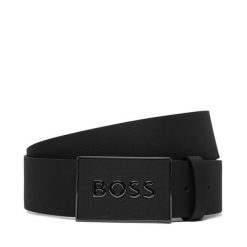 Pasek Męski BOSS. Czarne paski męskie Boss. Za 499.99 zł.