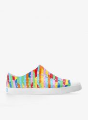 Buty lifestyle Native Jefferson Sugarlite Print. Białe obuwie trekkingowe damskie Native Shoes, z gumy, bez zapięcia. Za 249.99 zł.
