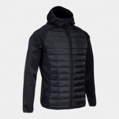 Kurtka bluza sportowa męska Berna III Softshell Hoodie. Czarne kurtki sportowe męskie Joma, m, bez wzorów, z poliesteru, bez kaptura, do piłki nożnej. Za 179.99 zł.