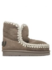 Mou Śniegowce MU.FW101050A Czarny. Czarne śniegowce damskie Mou, ze skóry, bez zapięcia. Za 1,009.00 zł.