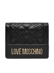 LOVE MOSCHINO Portfel JC5601PP1PLA0000 Czarny. Czarne portfele damskie Love Moschino, ze skóry. Za 399.99 zł.