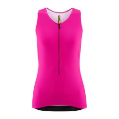 Damski tank top Mavic Aksium. Czerwone topy damskie MAVIC, l, bez wzorów, sportowe, bez kołnierzyka, bez ramiączek. Za 402.50 zł.