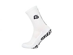 Skarpety antypoślizgowe Control Socks. Białe skarpetki damskie FOOTBALL MASTERS, bez wzorów, z materiału. Za 39.00 zł.