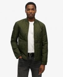 Superdry Kurtka Surplus Quilted Liner Olive Green. Zielone kurtki męskie Superdry, m, bez wzorów, z elastanu, bez kaptura. Za 430.25 zł.