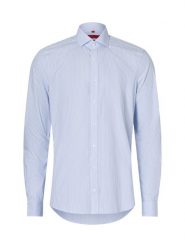 Finshley & Harding koszula biznesowa Mężczyźni Slim Fit Bawełna niebieski, 39. Niebieskie koszule męskie Finshley & Harding, m, bez wzorów, z bawełny, biznesowe, bez kołnierzyka, bez ramiączek. Za 229.95 zł.