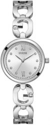 Zegarek Guess Zegarek damski Guess GW0759L1 CYRKONIE srebrny. Szare zegarki damskie Guess, srebrne. Za 332.51 zł.