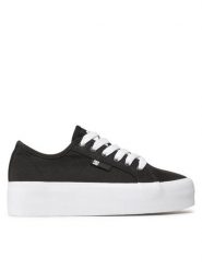 DC Shoes Tenisówki Manual Platform ADJS300280 Czarny. Czarne trampki i tenisówki damskie DC Shoes, bez wzorów, z materiału, bez zapięcia. Za 179.99 zł.
