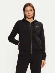Guess Bluza O5RQ01 KCO31 Czarny Regular Fit. Czarne bluzy damskie Guess, m, z aplikacjami, z bawełny, bez ramiączek, bez kaptura. Za 249.99 zł.