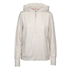 Trespass Zia - Damska bluza z kapturem na co dzień Kremowa Marl. Brązowe bluzy damskie Trespass, bez wzorów, sportowe, bez ramiączek, z kapturem. Za 312.99 zł.