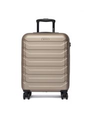 GINO ROSSI Walizka kabinowa C-GIN-S-002-05-GOLD Złoty. Żółte walizki męskie Gino Rossi, bez wzorów, z tworzywa sztucznego. Za 259.99 zł.