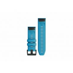 Silikonowy pasek do zegarka Garmin QuickFit 26. Niebieskie zegarki damskie Garmin, ze skóry, metalowe. Za 244.50 zł.