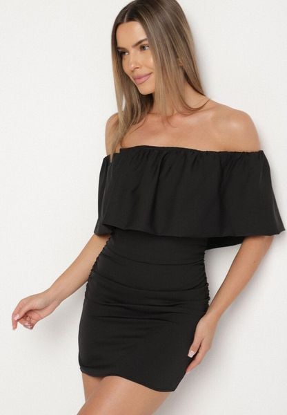 Czarna Dopasowana Sukienka Koktajlowa Hiszpanka Vices Awilisa. Czarne sukienki damskie Born2be, na lato, l, bez wzorów, eleganckie, bez kołnierzyka, bez ramiączek, dopasowane. Za 109.99 zł.