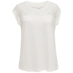 ONLY Koszulka Nico le S / S Mix Top Jrs Cloud Dancer (rozmiar L). Bluzki damskie ONLY, l, bez wzorów, bez kołnierzyka, bez ramiączek. W wyprzedaży za 62.00 zł.