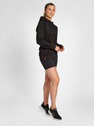 Bluza fitness damska Hummel red Heavy z kapturem. Czarne bluzy damskie Hummel, l, bez wzorów, z bawełny, klasyczne, bez ramiączek, z kapturem. Za 192.00 zł.
