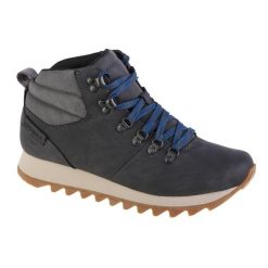 Buty trekkingowe męskie Merrell Alpine Hiker. Szare trekkingi męskie Merrell, z materiału, za kostkę, bez zapięcia. Za 487.00 zł.