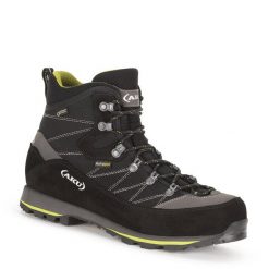 Buty trekkingowe męskie AKU Trekker Lite III GTX. Szare buty zimowe męskie Aku, bez wzorów, bez obcasa, bez zapięcia. Za 599.99 zł.
