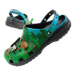 Klapki Crocs Class Minecraft M 210829-90H wielokolorowe. Klapki męskie bez wzorów, bez zapięcia. W wyprzedaży za 373.21 zł.