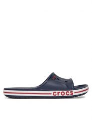 Crocs Klapki BAYABAND SLIDE 205392-4CC Granatowy. Niebieskie klapki męskie Crocs, bez wzorów, z tworzywa sztucznego, bez zapięcia. Za 149.99 zł.
