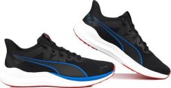 Puma Buty męskie Puma Reflect Lite czarno-niebieskie 378768 09 42,5. Czarne buty sportowe męskie Puma, bez wzorów, bez zapięcia. Za 249.39 zł.
