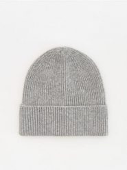 Czapka z wełny merino - szary. Szare czapki damskie Reserved, bez wzorów, z wełny. Za 89.99 zł.