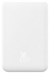 Baseus Magnetic Mini 5000mAh 20W biały. Białe powerbanki . Za 81.30 zł.