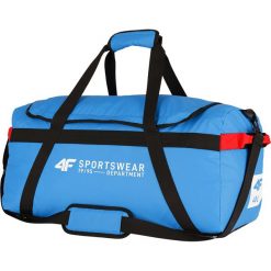 Torba sportowa TPU107 - kobalt. Brązowe torby na ramię męskie 4F, bez wzorów, z materiału, na ramię. W wyprzedaży za 79.99 zł.