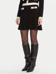 Gaudi Spódnica mini 521FD73005 Czarny Regular Fit. Czarne spódnice damskie Gaudi, l, bez wzorów, z wiskozy, mini. Za 399.99 zł.