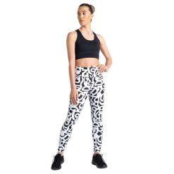 Legginsy Damskie Influential Graffiti. Białe legginsy damskie Dare 2B, bez wzorów, z elastanu. Za 60.99 zł.