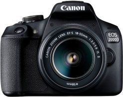 Canon EOS 2000D + obiektyw EF-S 18-55 IS II. Lustrzanki cyfrowe Canon. Za 1,849.00 zł.