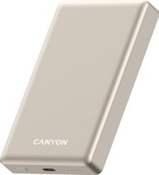 Canyon OnPower 510 slim Magsafe 10000 mAh PD20W beżowy. Brązowe powerbanki . Za 119.90 zł.