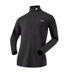 Koszulka z długim rękawem męska wykonana w 100% z wełny merynosów – Finn 210 Zip. Niebieskie bluzy męskie FJORK MERINO, na zimę, m, bez wzorów, z wełny, sportowe, bez ramiączek, bez kaptura. W wyprzedaży za 289.00 zł.
