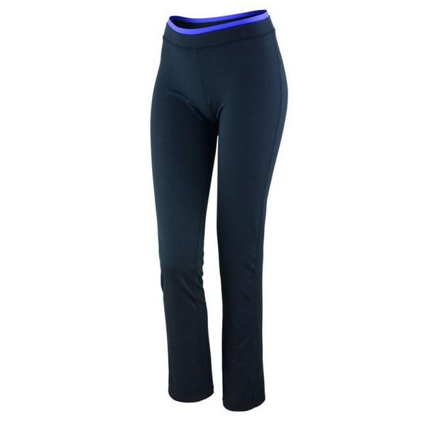 Spodnie Fitness Dla Kobiet. Czarne spodnie sportowe damskie SPIRO, na lato, bez wzorów, sportowe, na fitness i siłownię. Za 93.99 zł.