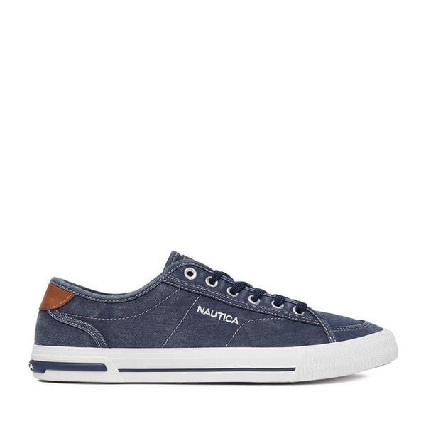Tenisówki Nautica. Niebieskie trampki męskie Nautica, bez wzorów, bez zapięcia. Za 149.99 zł.