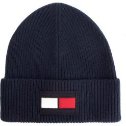 Czapka TOMMY HILFIGER - Flag Beanie AM0AM04302 413. Niebieskie czapki męskie Tommy Hilfiger, bez wzorów, z materiału. W wyprzedaży za 139.00 zł.