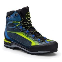 Buty wysokogórskie męskie La Sportiva Trango Tech GTX. Niebieskie buty zimowe męskie La Sportiva, bez wzorów, z materiału, za kostkę, bez obcasa, bez zapięcia. Za 1,201.50 zł.