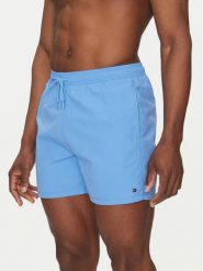 Tommy Hilfiger Szorty kąpielowe UM0UM03477 Niebieski Regular Fit. Niebieskie kąpielówki męskie Tommy Hilfiger, m, bez wzorów, z syntetyku. Za 249.99 zł.